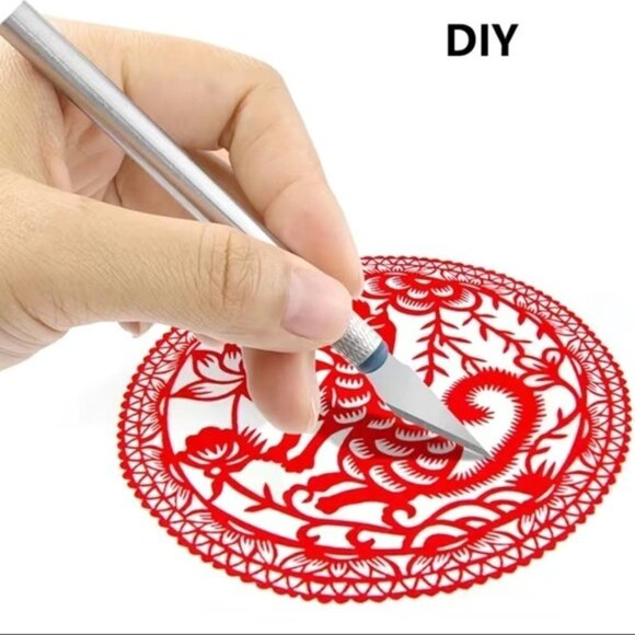 Precision Cutting Knife Set Hand Tools Art Hobby Craft Non Slip 13 Pieces - Picture 10 of 16